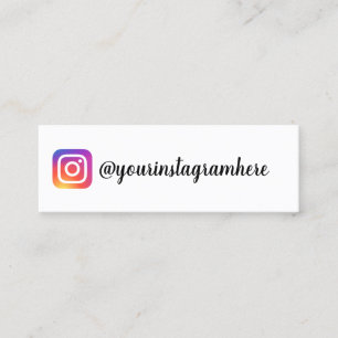 instagram-visitekaartje mini visitekaartje