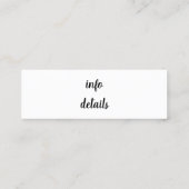 instagram-visitekaartje mini visitekaartje (Achterkant)