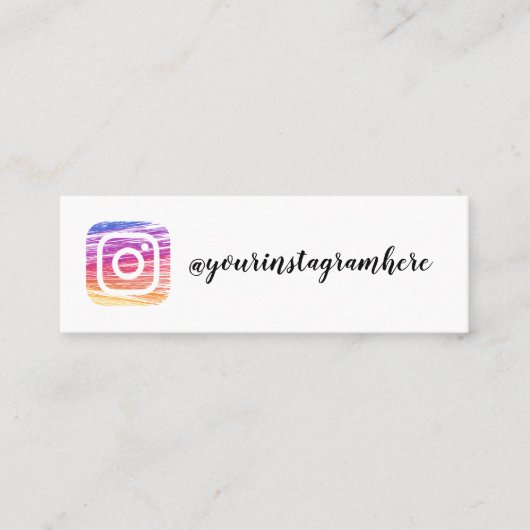 instagram-visitekaartje mini visitekaartje (Voorkant)
