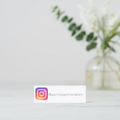 instagram-visitekaartje mini visitekaartje (Staand voorkant)