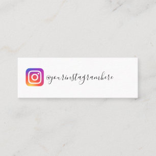 instagram-visitekaartje mini visitekaartje