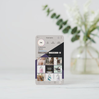 Instagram Visitekaartje QR Code Groene Zakelijke K