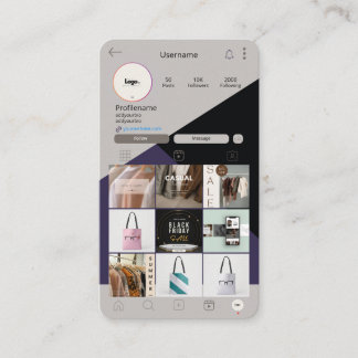 Instagram Visitekaartje QR Code Groene Zakelijke K