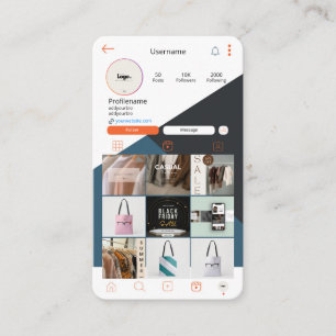 Instagram Visitekaartje QR Code Witte Zakelijke Ka