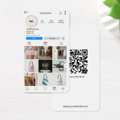 Instagram Visitekaartje QR Code Witte Zakelijke Ka