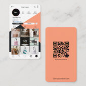 Instagram Visitekaartje Scan om QR-code te verbind (Voorkant / Achterkant)