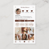 Instagram-Visitekaartje Visitekaartje (Voorkant)