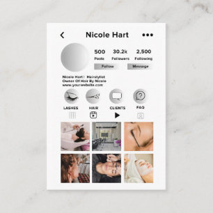 Instagram Visitekaartjes, DIY Canva Visitekaartje