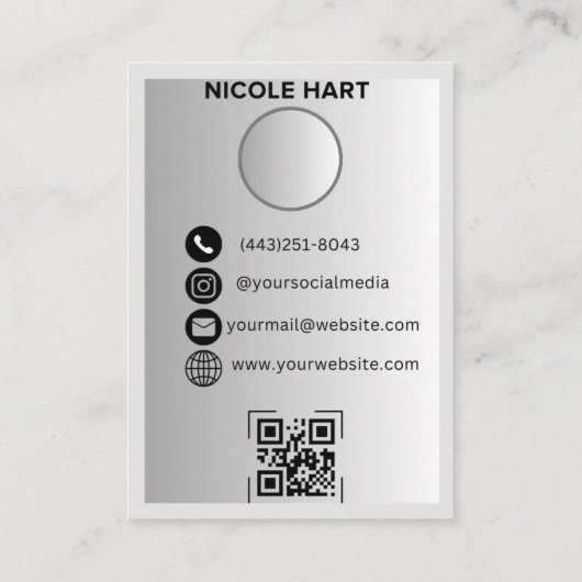 Instagram Visitekaartjes, DIY Canva Visitekaartje (Achterkant)