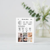 Instagram Visitekaartjes, DIY Canva Visitekaartje (Staand voorkant)