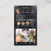 Instagram Visitekaartjes, influencer, estheticus Visitekaartje (Voorkant)