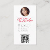 Instagram Visitekaartjes, influencer, estheticus Visitekaartje (Achterkant)