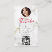 Instagram Visitekaartjes, influencer, estheticus Visitekaartje (Achterkant)