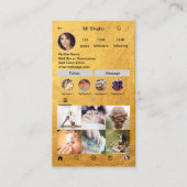 Instagram Visitekaartjes, influencer, estheticus Visitekaartje (Voorkant)
