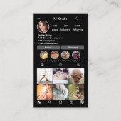 Instagram Visitekaartjes, influencer, estheticus Visitekaartje (Voorkant)