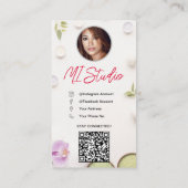 Instagram Visitekaartjes, influencer, estheticus Visitekaartje (Achterkant)