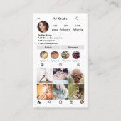 Instagram Visitekaartjes, influencer, estheticus Visitekaartje (Voorkant)