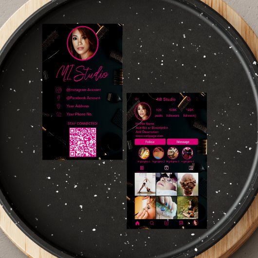 Instagram Visitekaartjes, influencer, estheticus Visitekaartje