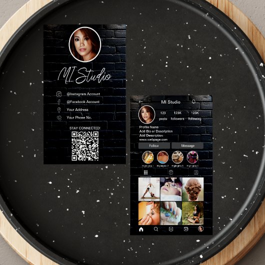 Instagram Visitekaartjes, influencer, estheticus Visitekaartje