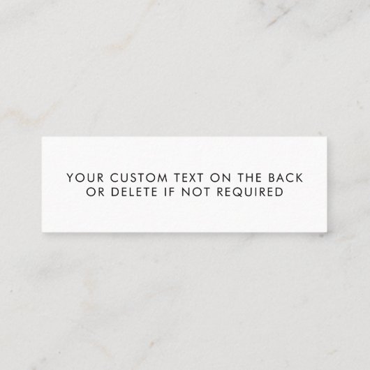 Instagram Visitekaartjes | Je Instagram naam (Achterkant)