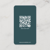 Instagram Visitekaartjes QR Code Donkergroene Kaar (Achterkant)
