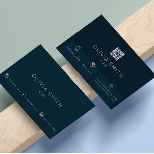 Instagram Volg ons QR Code Modern Minimalist Visitekaartje