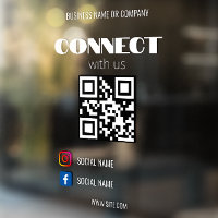 Instagram Volg ons QR-code Modern Transparant Win