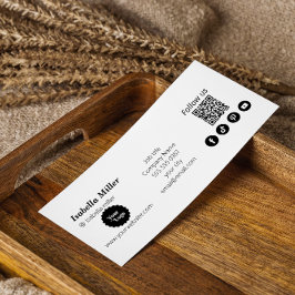 Instagram Volg ons QR Code Promotionele Modern Mini Visitekaartjes