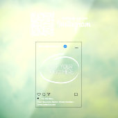 Instagram Volg ons QR-code Wit Raamsticker (Vel 3)