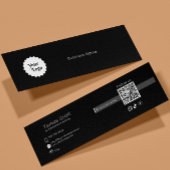 Instagram Volg ons QR code zwart Mini Visitekaartjes