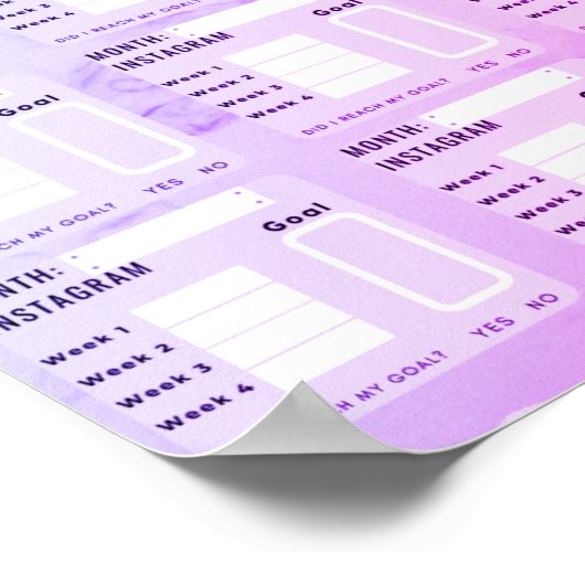 INSTAGRAM VOLGENS GROEI TRACKER POSTER (Hoek)