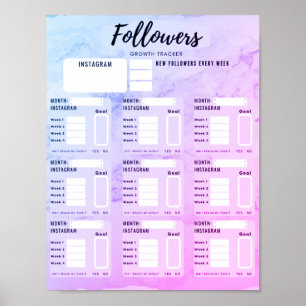INSTAGRAM VOLGENS GROEI TRACKER POSTER