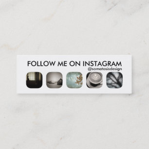 instagram volgers mini visitekaartje