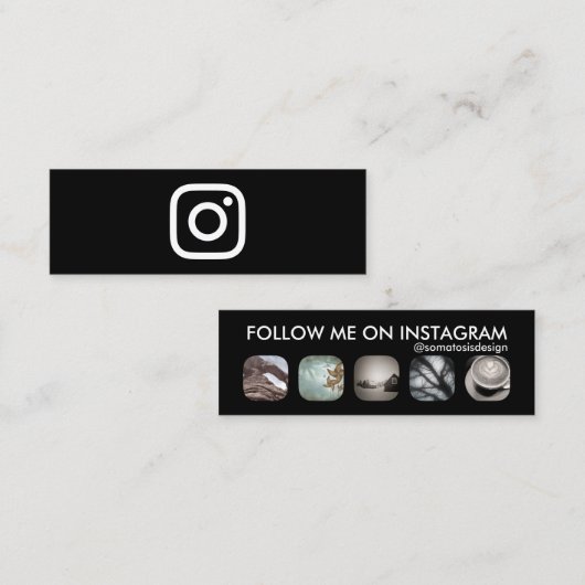 instagram volgers mini visitekaartje (Voorkant / Achterkant)