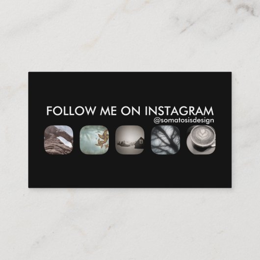 instagram volgers visitekaartje (Achterkant)