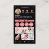 Instagram Zakelijke Kaart Visitekaartje (Voorkant)