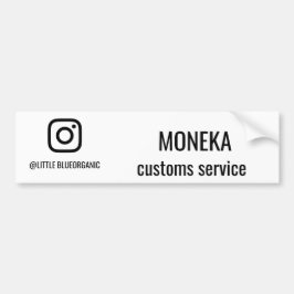Instagram Zakelijke Kaarten | Jouw Instagram Naam  Bumpersticker