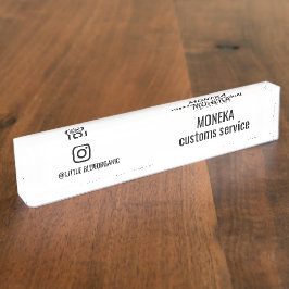 Instagram Zakelijke Kaarten | Jouw Instagram Naam Naambordje