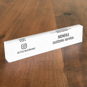 Instagram Zakelijke Kaarten   Jouw Instagram Naam  Naambordje