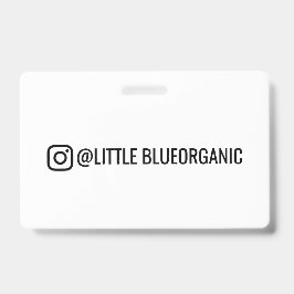 Instagram Zakelijke Kaarten | Uw Instagram Naam ID Badge