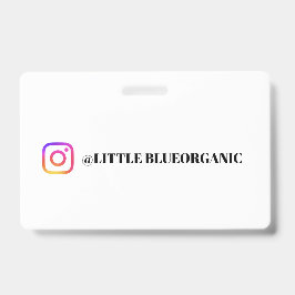 Instagram Zakelijke Kaarten | Uw Instagram Naam ID Badge