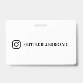 Instagram Zakelijke Kaarten | Uw Instagram Naam ID Badge