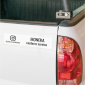 Instagram Zakelijke Kaarten | Uw Instagram Naam ID Bumpersticker (Op Truck)
