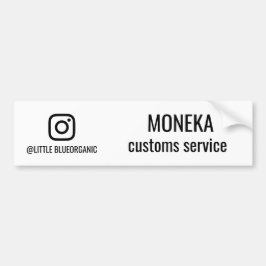 Instagram Zakelijke Kaarten | Uw Instagram Naam ID Bumpersticker