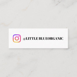 Instagram Zakelijke Kaarten | Uw Instagram Naam Mini Visitekaartje