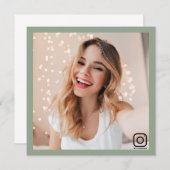 instagram zakelijke sociale media moderne Sage Gre Kaart (Voorkant / Achterkant)