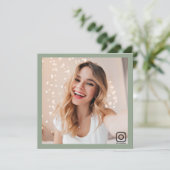 instagram zakelijke sociale media moderne Sage Gre Kaart (Staand voorkant)