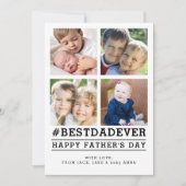 Instagrammed 4 Foto Vaderdag Kaart (Voorkant)