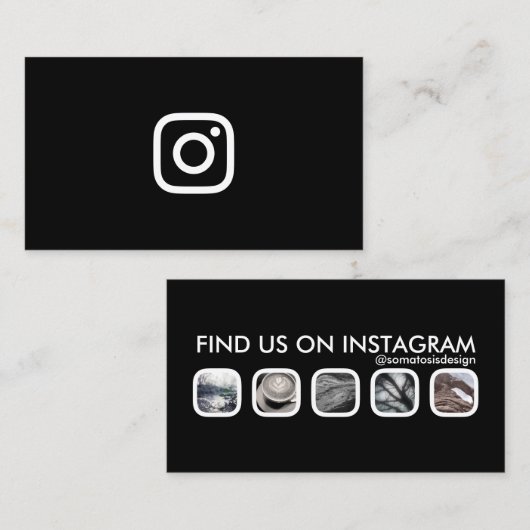 instagramnetwerk contactkaartje (Voorkant / Achterkant)