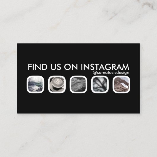 instagramnetwerk contactkaartje (Achterkant)